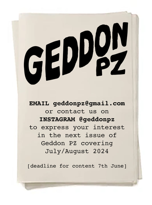 GEDDON PZ advertorial space - Issue 2: June/July